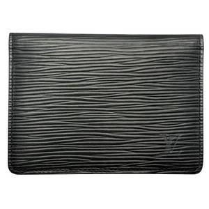 Louis Vuitton Black Epi Leather Card Holder Wallet Pre-Owned Retail $450