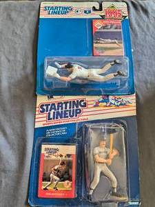 Chuck Knoblauch & Don Mattingly Figures - Lot of 2