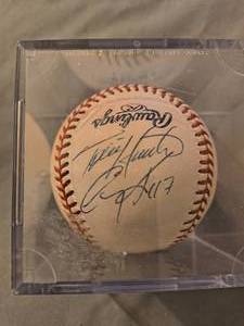 Tori Hunter And 8 Other Signed Baseball