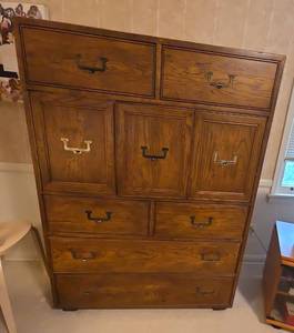 Artefacts Walnut Gentlemans Chest Armoire Dresser 40x19x54