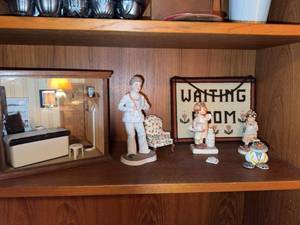 Vintage Medical Theme Decor Lot Diorama Nurse Figurines Waiting Room