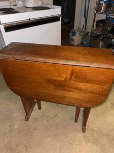 Vintage Drop Leaf Gateleg Console Table Wood Folding 30 x 40