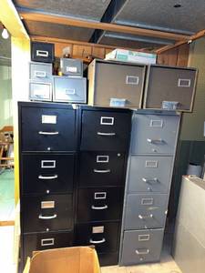 Take What You Want Assorted Metal File Cabinets Office Storage