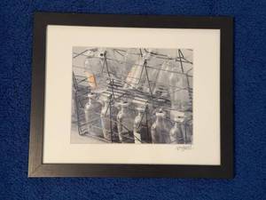 Signed Framed Black & White Photograph St. Petersburg Russia