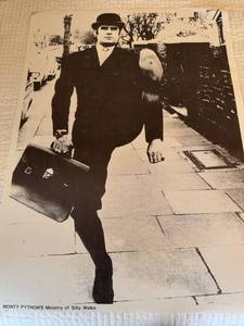 Monty Python Ministry of Silly Walks Black & White Poster Print