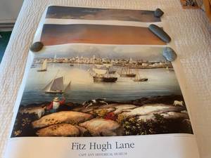 Set of 3 Fitz Hugh Lane Cape Ann Historical Museum Art Posters