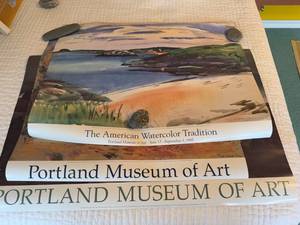 Set of 3 Portland Museum of Art Exhibition Posters 1990s Art Prints