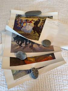 Louis Burnett Judaica Art Print Collection Signed Paper Sheets