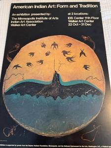 American Indian Art Form and Tradition Exhibition Poster Minneapolis