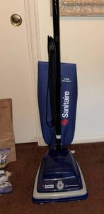 Sanitaire Lightweight Upright Vacuum Triple Filtration Blue Bagged