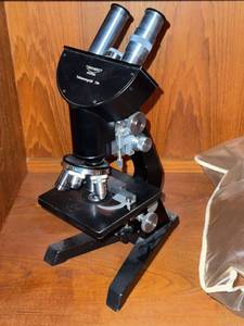 Reichert Austria Binocular Compound Microscope Set With Case
