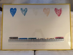 Vintage 1981 Mickey Myers-McGaw Art Expo Framed Artwork