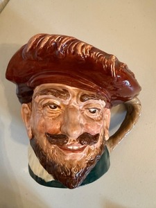Vintage Royal Doulton Figural Character Jug wpour spout,  Made in England