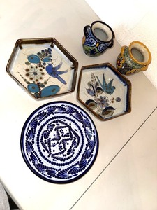 Talavera La Corona Handmade Pottery Assortment - 5-Piece Mixed Lot