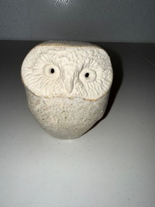 Sculpted Owl Ceramic Figurine