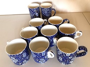 Queens Crownford Calico Floral Mugs (Lot of 8)