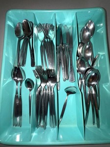 Mid-Century Stainless Steel Flatware Assortment - Cromargan Germany