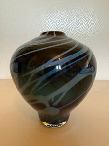 Rob Levin North Carolina Art Glass Vase