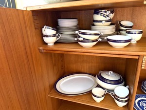 Adderley Ware England Blue & Gold Bone China Dinnerware Collection