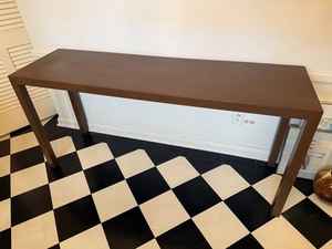 Founders Furniture Console Sofa Table Brown Wood 60x16x28.5