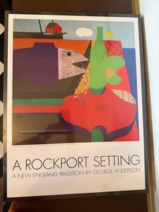 George Anderson a Rockport Setting Framed Art Print