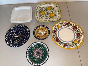 Decorative Ceramic Plate Mixed Lot (Lot of 6)