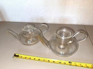 Schott Verran German Glass Teapots (Lot of 2)