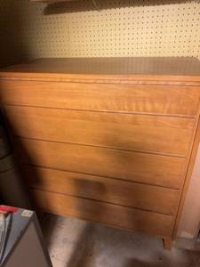 Vintage Conant Ball Solid Wood 5-Drawer Dresser Chest 38x43