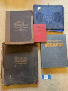 Lot of Vintage Atlas Books Crams Rand McNally Wabasha County