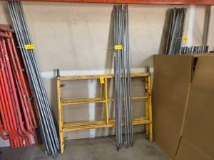 Scaffold Frame & Steel Poles Mixed Lot