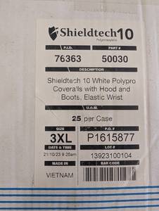 Shieldtech 10 50030 Polypropylene Coveralls Case of 25 3XL
