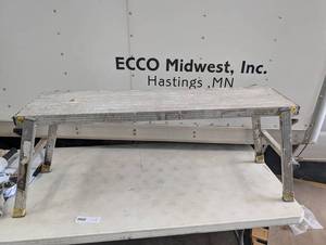 Folding Aluminum Work Platform Ladder
