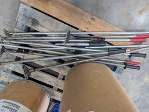 Assorted Long-Handled Floor Scrapers