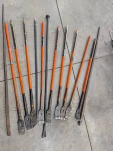Assorted Pry Bars and Digging Bars Mixed Lot (11)