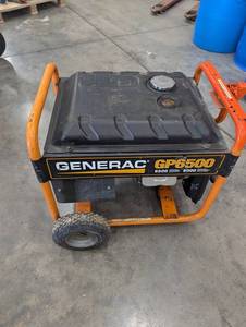 Generac GP6500 Portable Generator 6500W 8000W Starting Tested Working