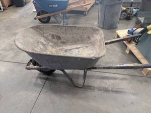 Heavy-Duty Steel Wheelbarrow