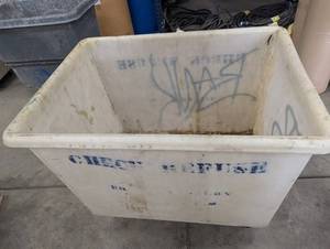 Wheeled Utility Tote With Yellow String Lights