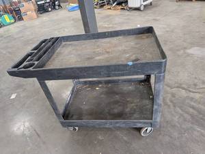 Commercial Utility Cart With Top Tray