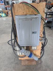 Commercial Electrical Panelboard With Outlets and Cords