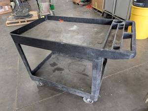 Heavy-Duty Two-Shelf Utility Cart