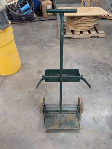 Green Metal Torch Cart