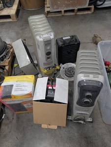 Mixed Lot of Space Heaters and Heater Accessories