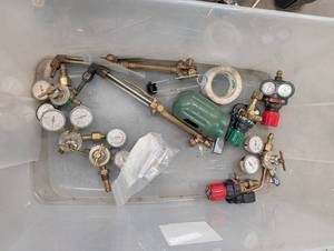 Welding Gas Regulators & Torch Handles Mixed Lot