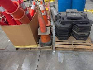 Traffic Cone and Base Mixed Lot