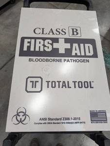 Total Tool Class B First Aid Cabinet Mixed Lot