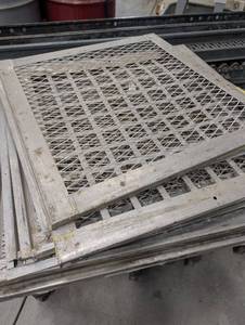 Industrial Metal Grille Panels Mixed Lot