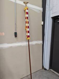Decorative American Flagpole With Eagle Finial