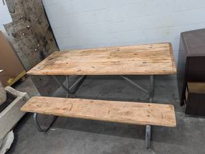 Wood Picnic Table Set