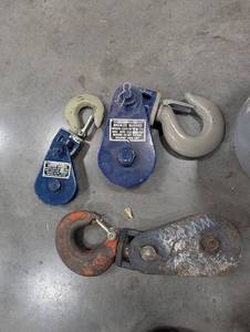 Wire Rope Block Mixed Lot 4 Ton 2 Ton Snatch Blocks