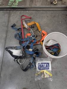 DBI Sala Fall Protection Harness and Lanyard Mixed Lot